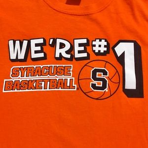 Vintage Syracuse Basketball T Shirt L 2-Sided 🍊